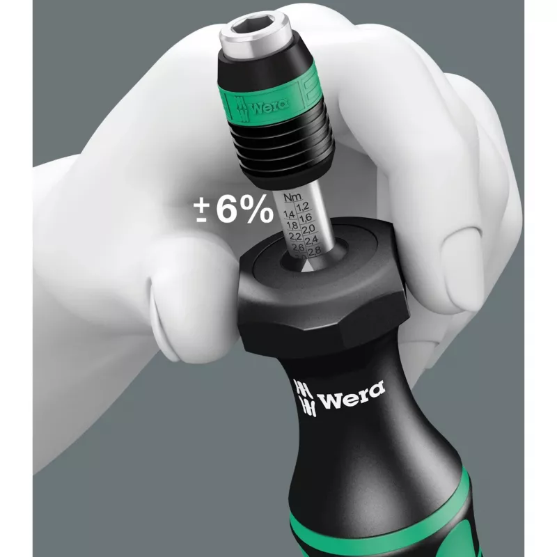 Cacciavite dinamometrico 7441, chiave dinamometrica nero/verde, per inserti 1/4
