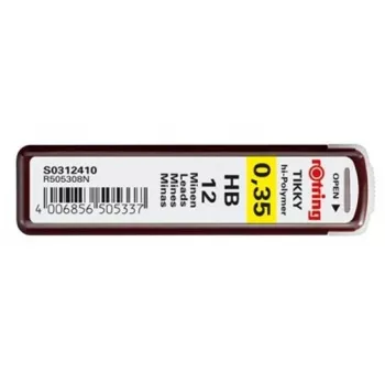Mine per matita Rotring Polymer Leads HB 0,35 mm S0312410