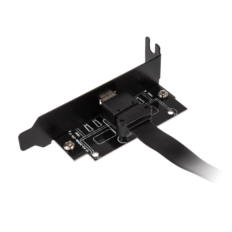 Adattatore staffa PCI low profile Akasa USB 3.1 Type-C - nero - adattatore - digitale/dati