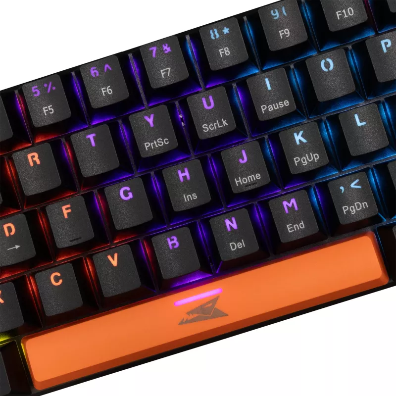 Tastiera meccanica Baracuda Dolphin nero layout US con Red Switches