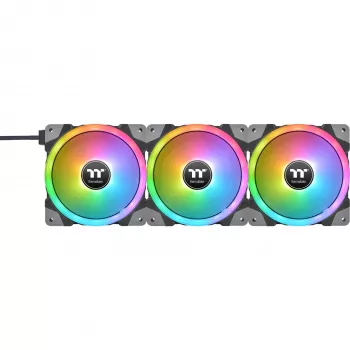 Thermaltake SWAFAN EX12 ARGB 120mm Reverse Blade confezione da 3 - Nero