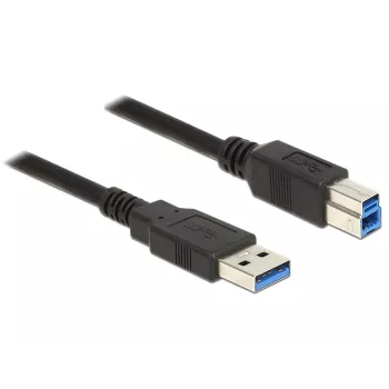 Cavo USB DeLOCK 85065 USB 3.2 Gen 1 0,5 m USB A USB B nero