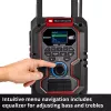 Radio portatile EINHELL TE-CR 18 Li DAB+ FM Bluetooth USB, a batteria (compatibile TE-CR 18 Li)