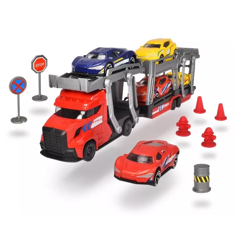 Set giocattolo meccanico Dickie City Set 203745012 con veicoli e accessori