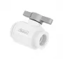 Valvola a sfera Barrow 10 mm G1/4 TLQFS-V1 w s – 10 mm, attacco G1/4, bianco-argento