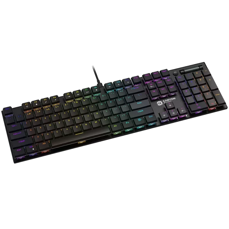Tastiera Canyon Cometstrike GK-55 Gaming USB QWERTY English nero Mechanical 104 Keys