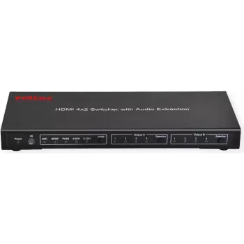 ROTRONIC-SECOMP ROLINE Switch matrice HDMI 4K, 4 x 2 - switch video/audio