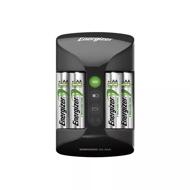 Caricabatterie Energizer Pro Charger AC a 4 vani per AA/AAA NiMH, 100–240 V, 2000 mAh inclusi