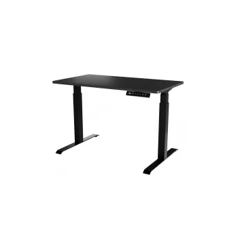 Scrivania Cama Meble MOON regolabile elettricamente in altezza dritta 1210×670 mm nero/antracite