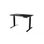 Scrivania Cama Meble MOON regolabile elettricamente in altezza dritta 1210×670 mm nero/antracite