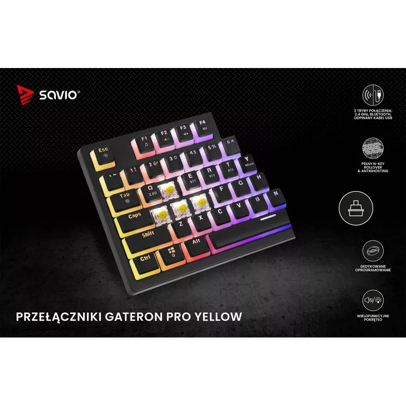 Savio SAVGK-PHENIX YELLOW PUDDING giallo USB