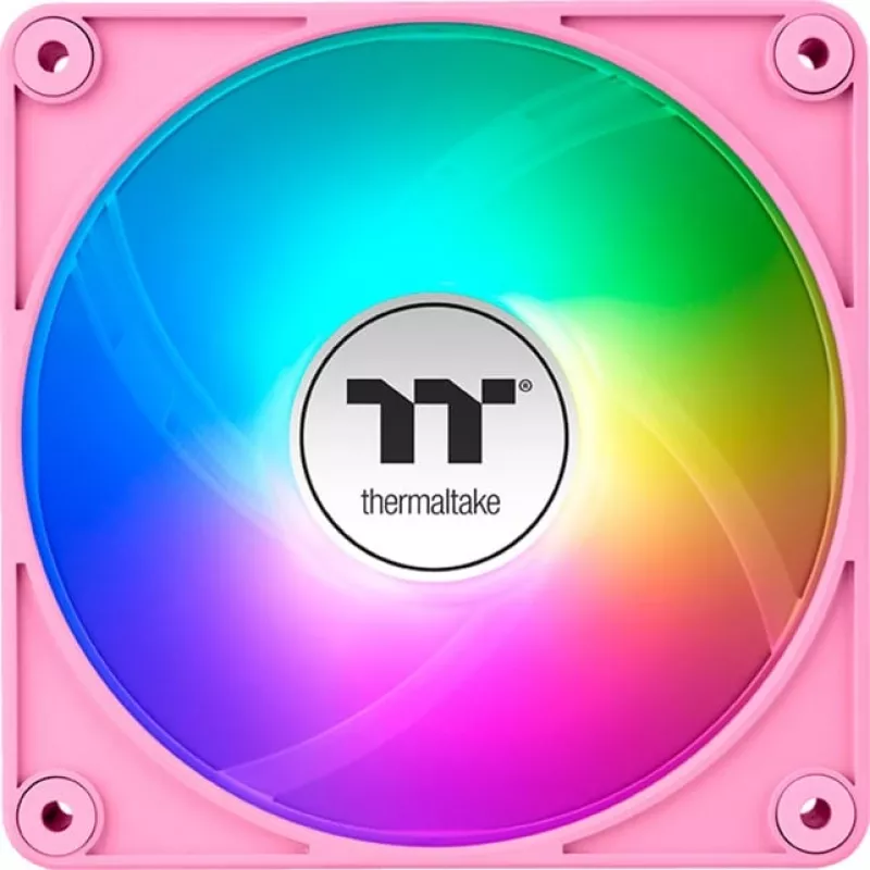 Ventole per case Thermaltake CT120 EX ARGB 120mm rosa confezione da 3