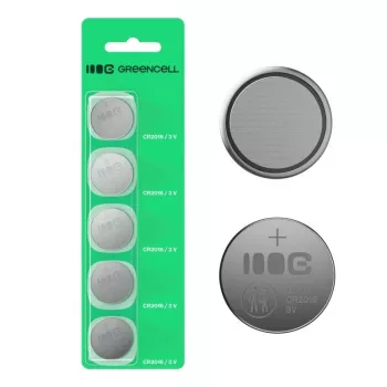 Batteria al litio a bottone Green Cell CR2016 3V – confezione da 5