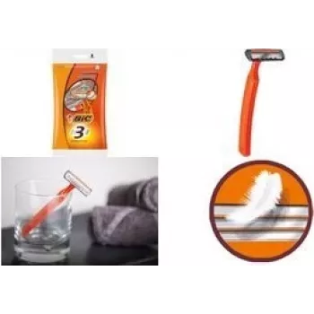 Rasoio usa e getta BIC SENSITIVE, confezione da 8, design per pelli sensibili