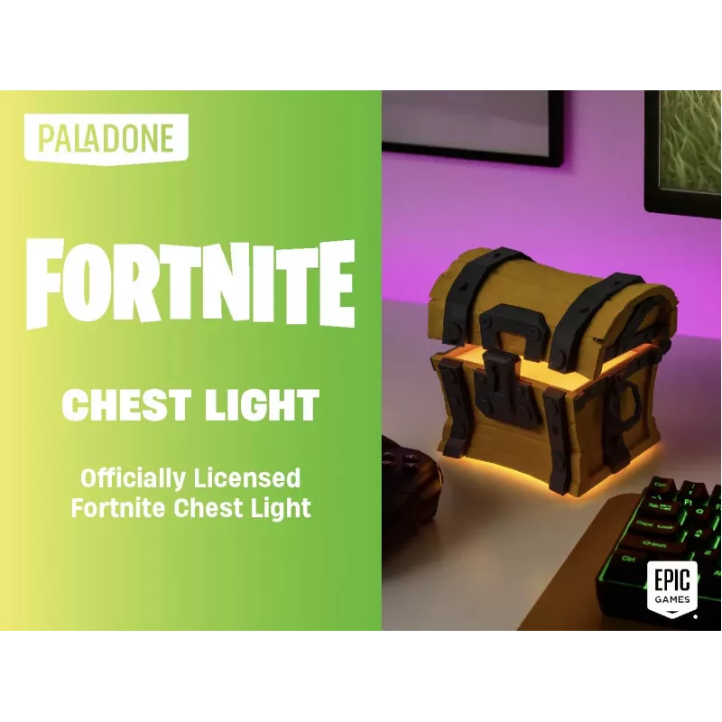 Lampada da tavolo Paladone Fortnite Chest Light – lampada LED a tema