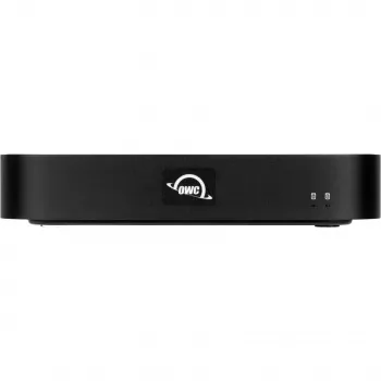 OWC miniStack STX case per storage Thunderbolt 4 con hub, 3,5 pollici SATA + M.2 NVMe, nero