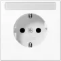 Jung 1-fach inserto presa con contatto di terra bianco LS1520N (LS1520N)