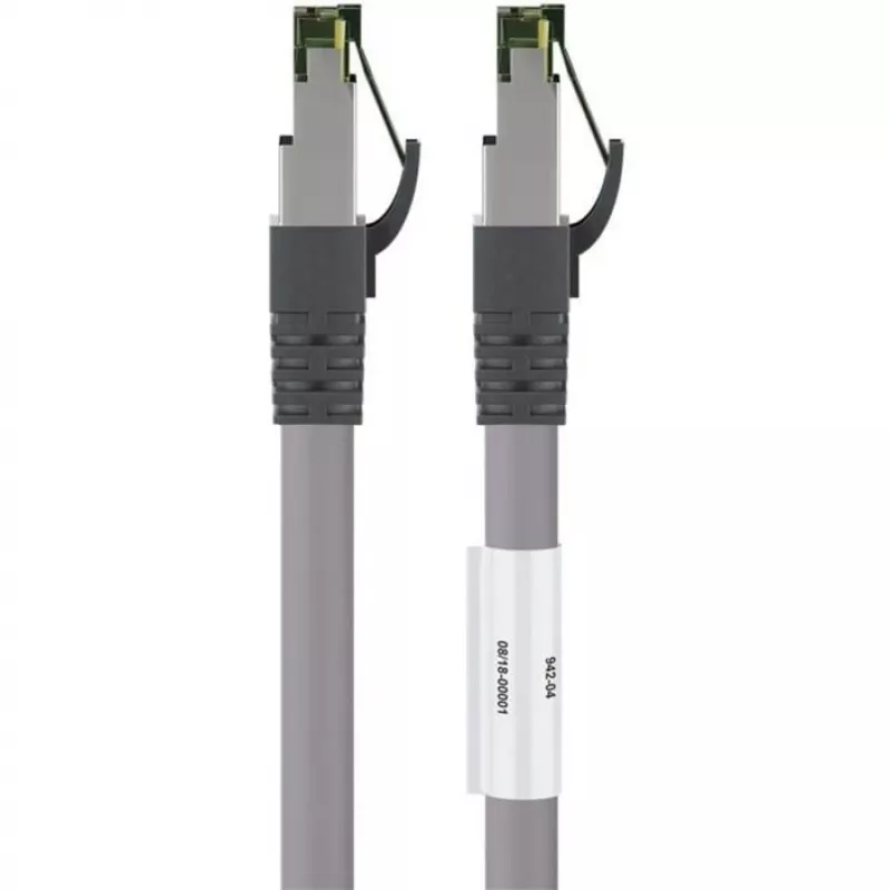 Cavo patch Goobay CAT 8.1, S/FTP (PiMF), grigio, 0,5 m - LSZH senza alogeni, rame AWG 24 (55135)