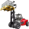 Linde HT160 carrello elevatore con pallet (rosso/nero, incl. 3 casse a griglia)