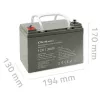 Batteria sigillata AGM per UPS QOLTEC 53084 12V 36Ah LongLife