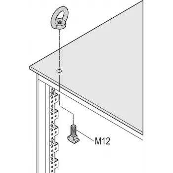 Schroff kit anelli di sollevamento M12 (4PCS/KIT) (23130072)