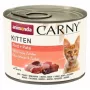 Cibo umido per gatti animonda Carny Kitten manzo con tacchino 200 g – alimento completo per gattini, 80 % umidità, 10,5 % proteine