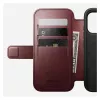Custodia per smartphone Nomad Modern Leather Folio per Apple iPhone 17 Pro, 6,3 pollici (16 cm), pelle bordeaux