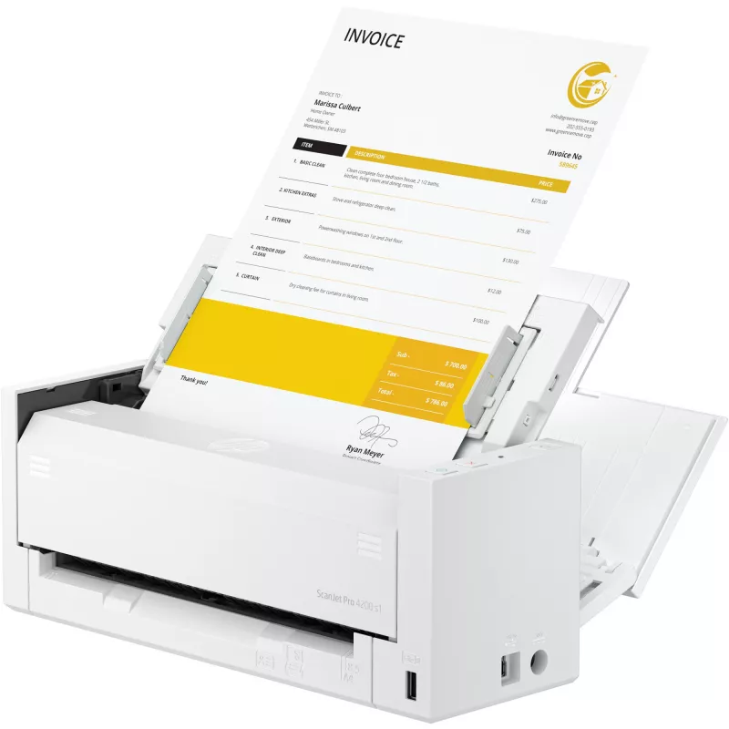 Scanner ADF HP ScanJet Pro 4200 s1 600 x 600 DPI A4 blu bianco