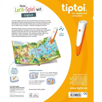 tiptoi Il mio mondo di giochi e apprendimento: Inglese, libro didattico