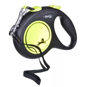 FLEXI new Neon L – guinzaglio retrattile – 5 m