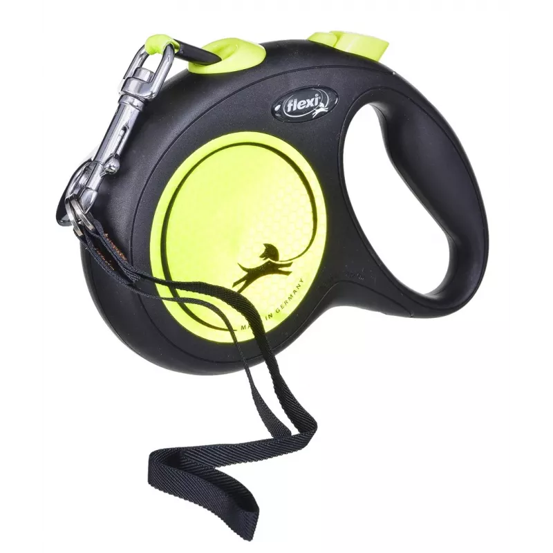 FLEXI new Neon L – guinzaglio retrattile – 5 m