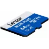 Scheda di memoria MicroSDXC Lexar BLUE PLUS 64 GB UHS‑I 100 MB/s U1 V10 (blu)