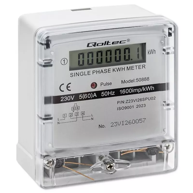 Contatore elettronico monofase del consumo energetico 230V LDC