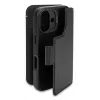 Custodia in pelle per iPhone 16, nero