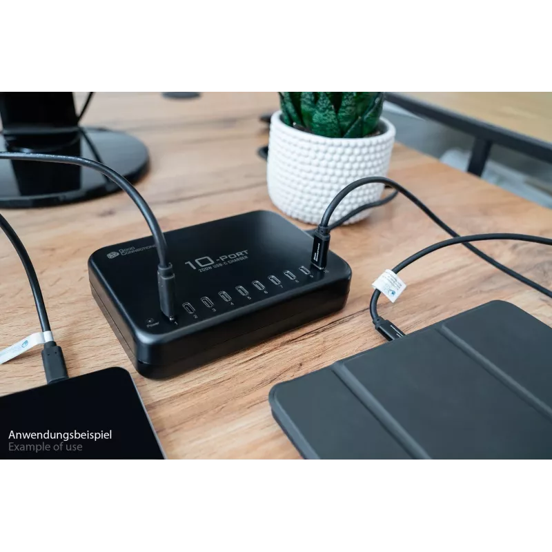 Alcasa PCA-D007S caricabatterie per dispositivi mobili tablet nero AC ricarica rapida per interni