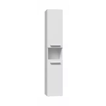 Armadietto bagno NEL III 31x30x174 cm, bianco opaco