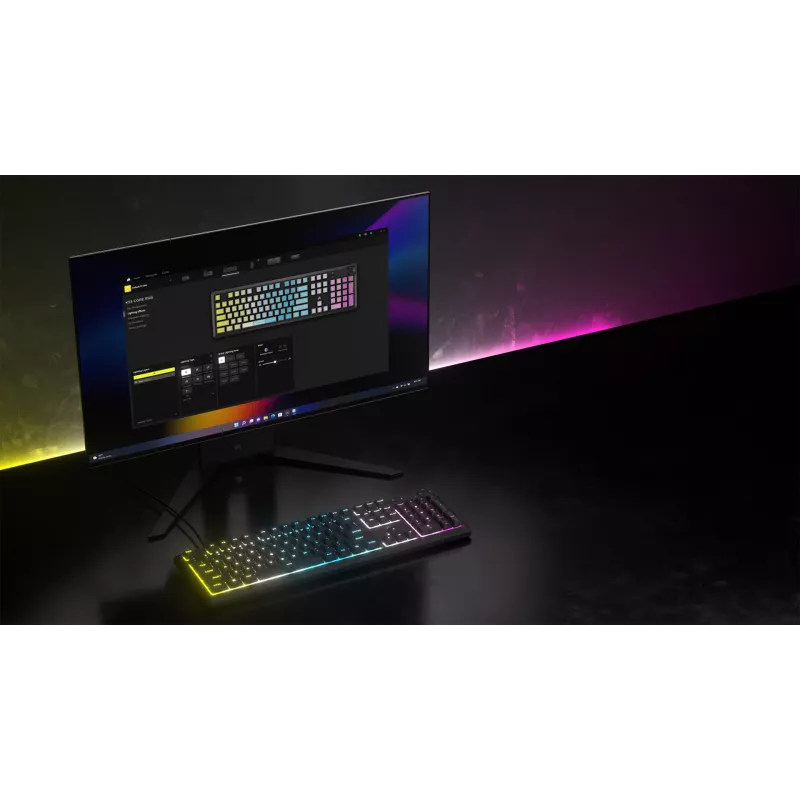 Corsair CH-9226D65-DE tastiera Gaming USB QWERTZ tedesco grigio
