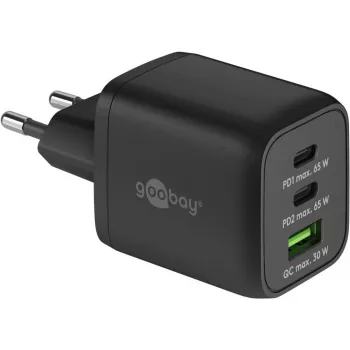 Goobay 64753 caricabatterie per dispositivi mobili cuffie - smartphone - tablet nero AC ricarica rapida uso interno (64753)