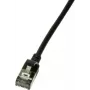 LogiLink cavo di rete slim U/FTP 3 m Cat6a U/FTP (STP) nero (CQ9063S)