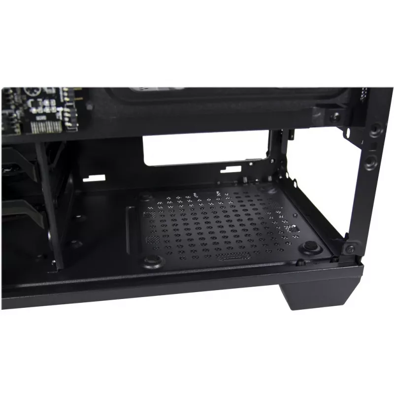 Case INTER-TECH X-608 INFINITY MICRO, microATX, RGB, pannello frontale e laterale in vetro temperato, senza alimentatore