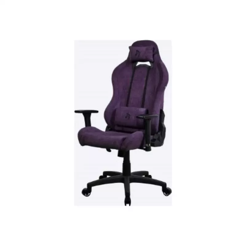 Sedia gaming Arozzi Torretta SoftFabric viola – design ergonomico, braccioli regolabili, schienale reclinabile