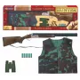 Set fucile a canne mozze giocattolo Pulio 155617/0 con gilet portaoggetti