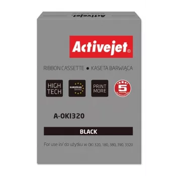 Nastro ActiveJet A-OKI320 stampante a impatto nylon 8 mm x 1,6 m, nero, 3.000.000 caratteri, confezione da 100
