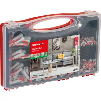 Meister-Box XL zona abitativa (grigio chiaro/rosso, 280 pezzi)
