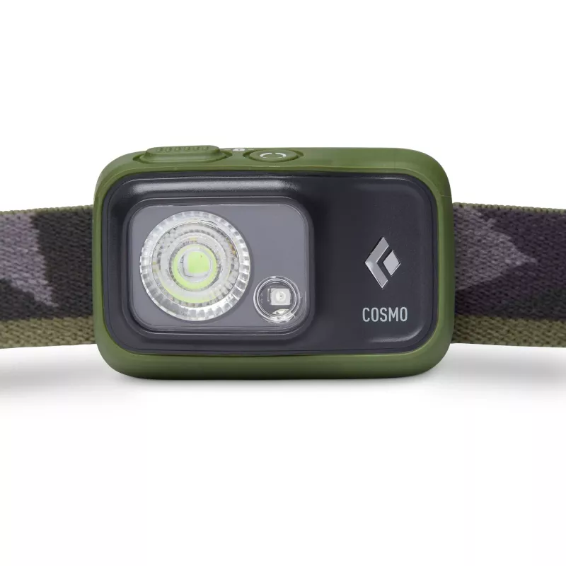 Lampada frontale Cosmo 350, luce LED verde oliva