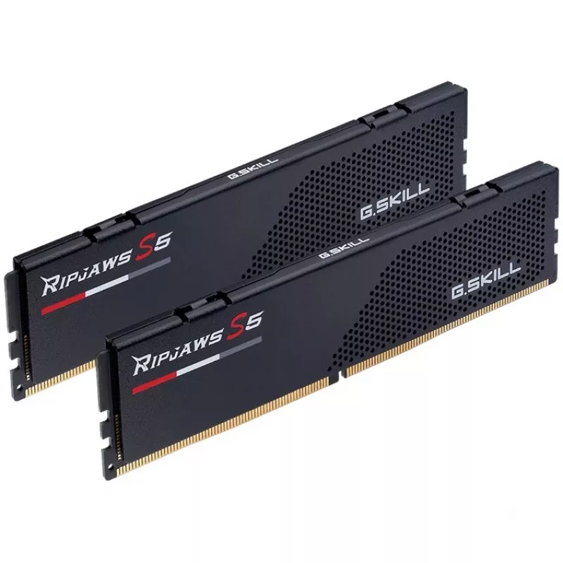 DIMM 32 GB DDR5-6000 (2x 16 GB) Dual-Kit, memoria RAM nera, F5-6000J3036F16GX2-RS5K, Ripjaws S5, INTEL XMP