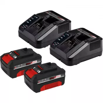 Rasaerba a batteria GE-CM 43 Li M Kit, 36 Volt (2x18V) (rosso/nero, 2x batteria agli ioni di litio 4,0 Ah)
