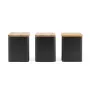 Set contenitori Salter BW12898EU7, 3 pezzi, nero, contenitori ermetici per la cucina