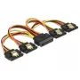 Cavo SATA DeLOCK 60156 0,15 m SATA 15 poli 4 x SATA 15 poli multicolore