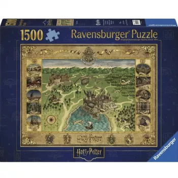 Ravensburger Puzzle Hogwarts mappa 1500 pezzi – Ravensburger 1500 pezzi